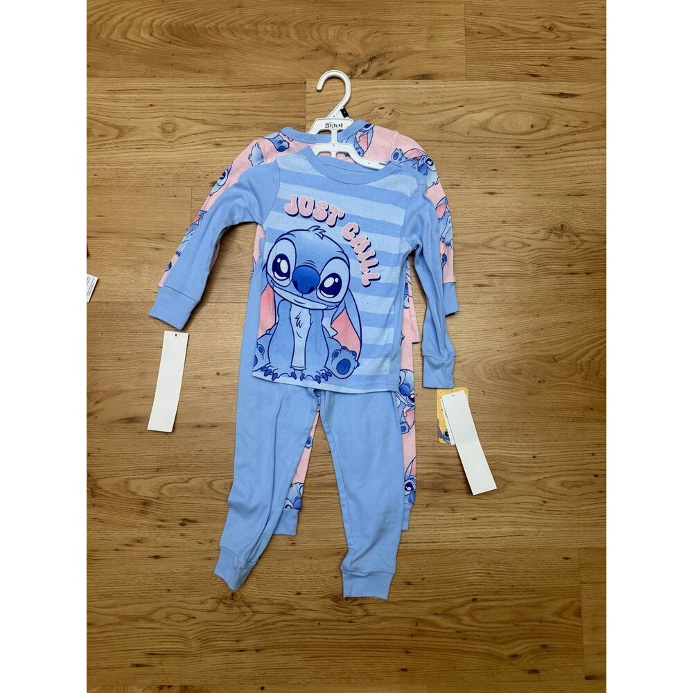 Disney Stitch 4-Piece Cotton Pajama Set
